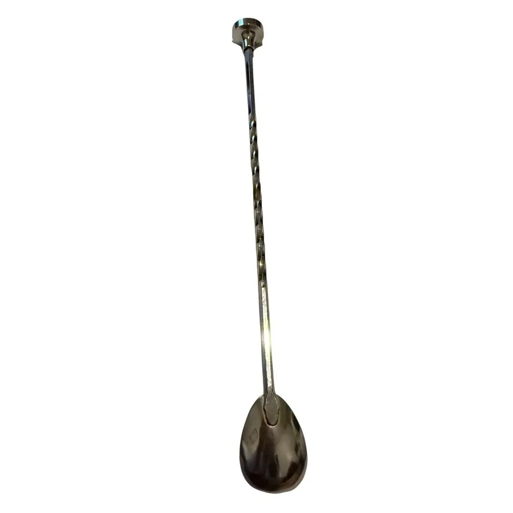 Vintage Stainless Steel Cocktail Muddler/Stirring Spoon Mixing Tool